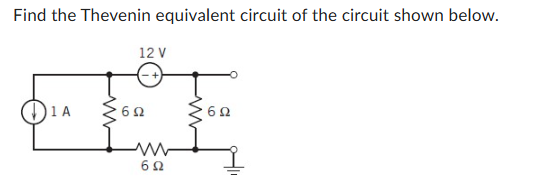 Find The Thevenin Equivalent Circuit Of The Circuit Chegg