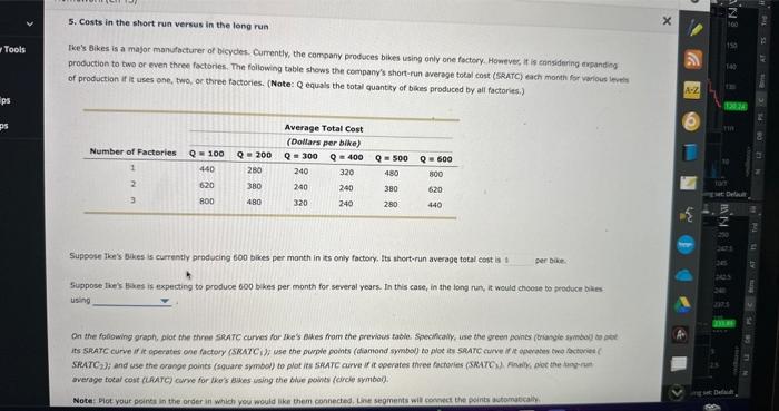 Solved Costs In The Short Run Versus In The Long Run Chegg