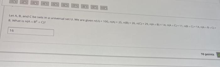 Solved Let A B And Be Sets In A Universal Set U We Are Chegg