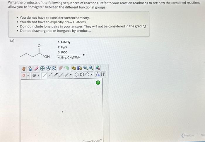 Solved Write The Products Of The Following Sequences Of Chegg