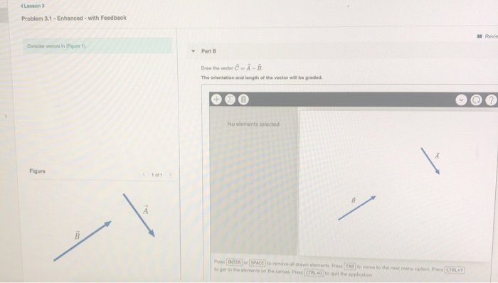 Solved Draw The Vector C A B The Orientation And Length Chegg