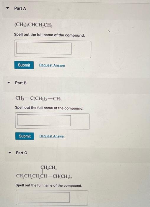 Solved Part A Ch Chch Ch Spell Out The Full Name Of The Chegg