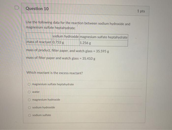 Solved D Question Pts Use The Following Data For The Chegg