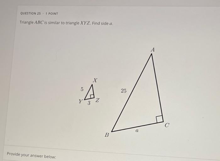 Solved Question Point Triangle Abc Is Similar To Chegg