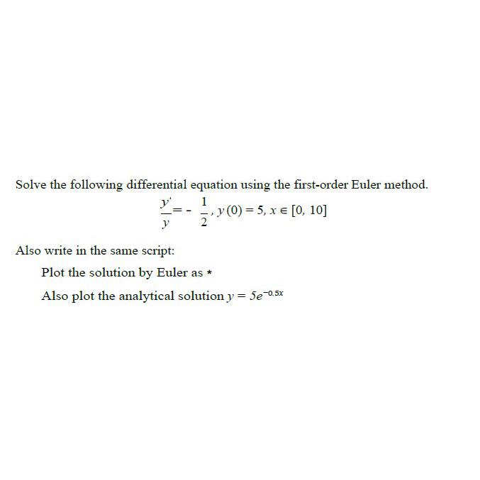 Solved Solve The Following Differential Equation Using The Chegg