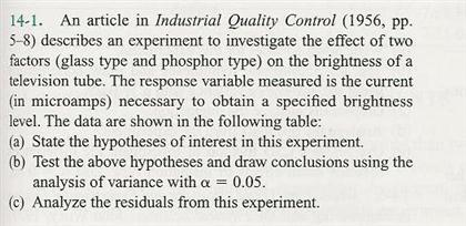 Solved An Article In Industrial Quality Control Pp Chegg