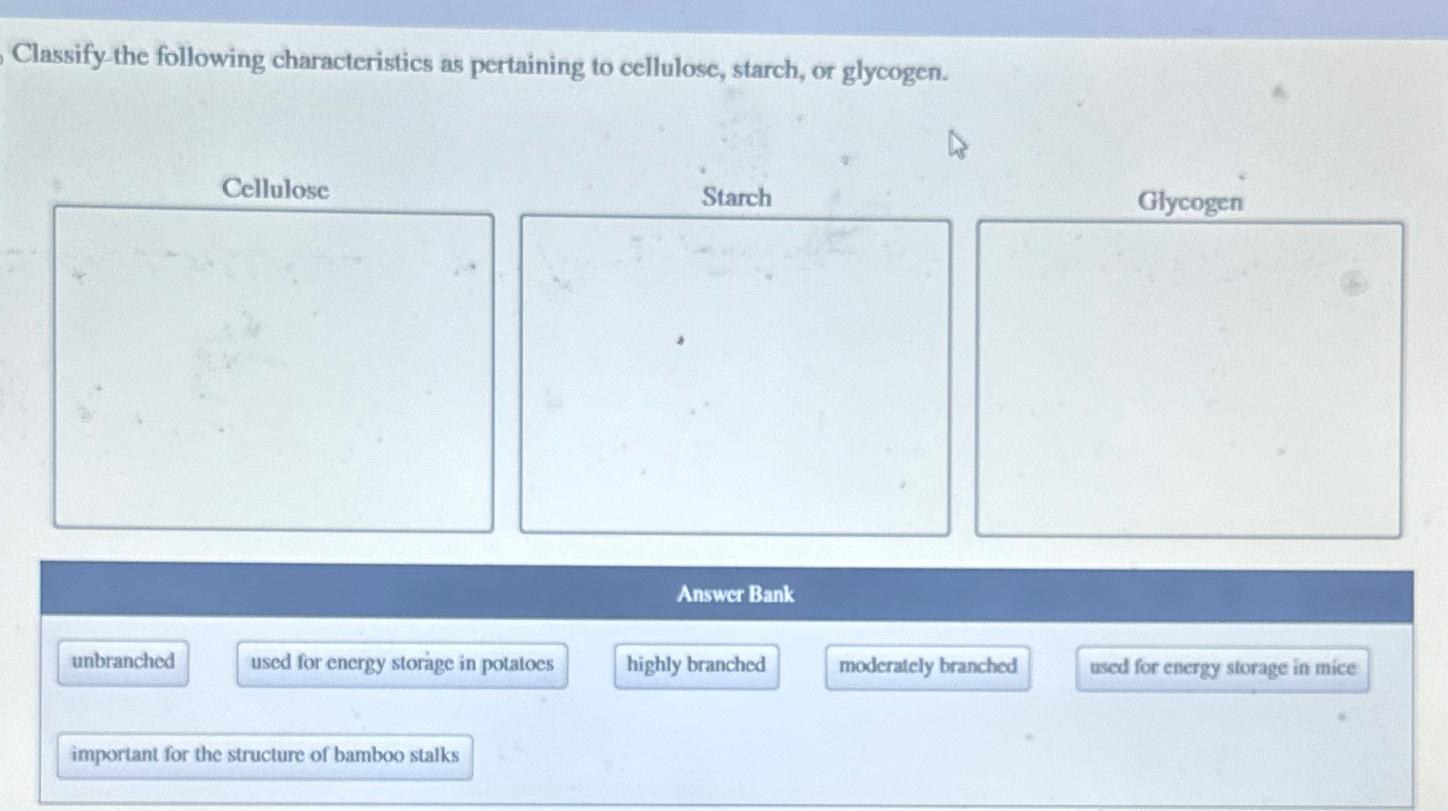 Solved Classify The Following Characteristics As Pertaining Chegg