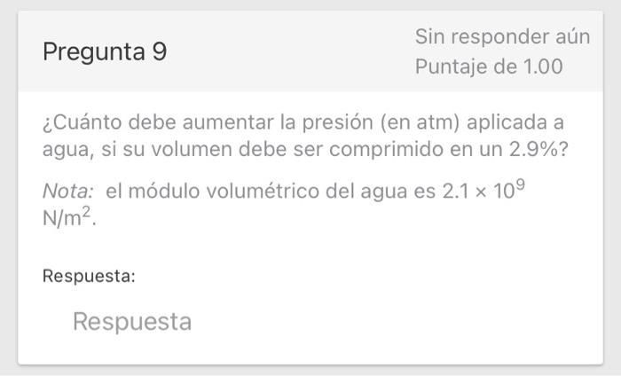 Solved Pregunta 9 Sin responder aún Puntaje de 1 00 Cuánto Chegg