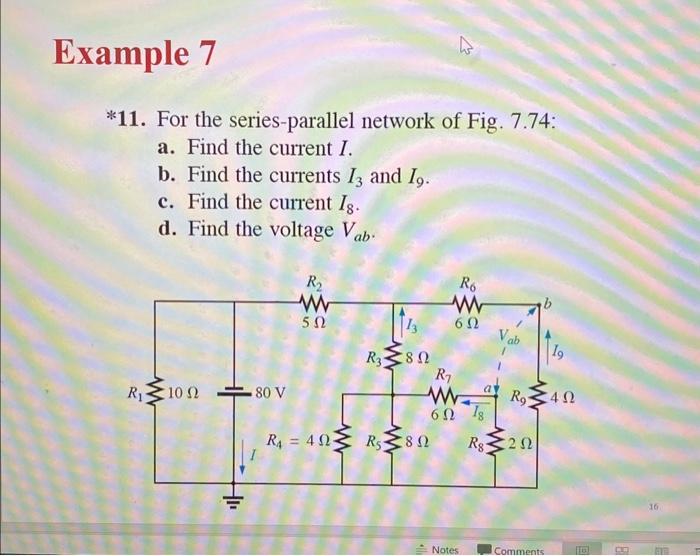 Solved For The Series Parallel Network Of Fig A Chegg