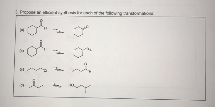 Solved Propose An Efficient Synthesis For Each Of The Chegg