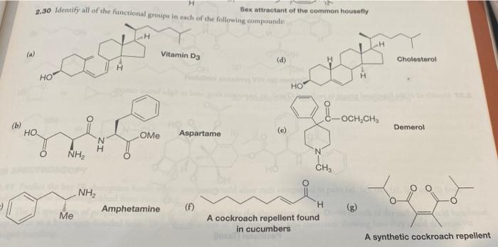 Solved Sex Attractant Of The Common Housefly 2 30 Identity Chegg