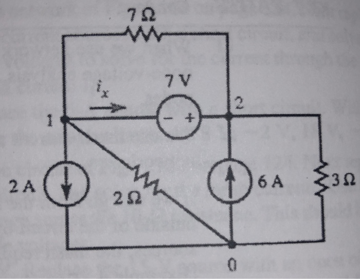 Solved 6 Determine The Node Voltages For The Following Chegg