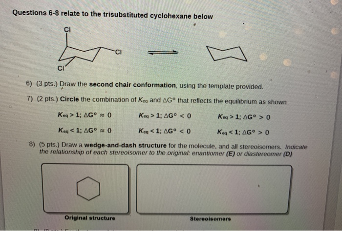 Solved Questions 6 8 Relate To The Trisubstituted Chegg