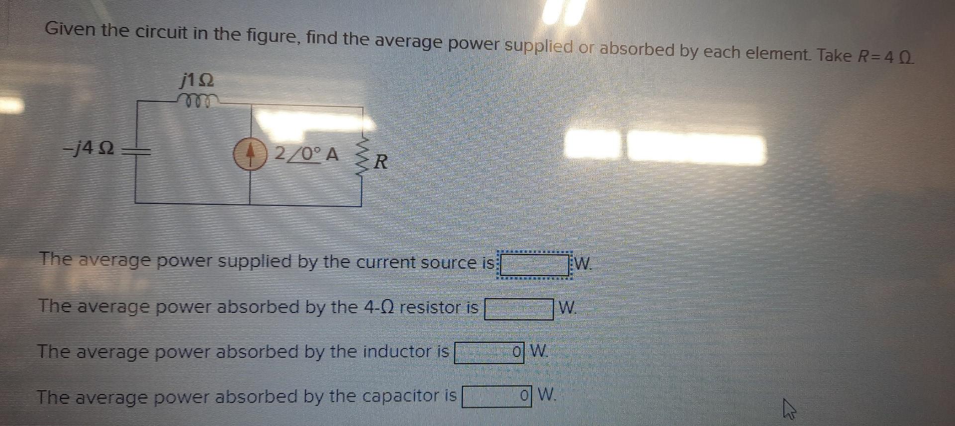 Solved Given The Circuit In The Figure Find The Average Chegg