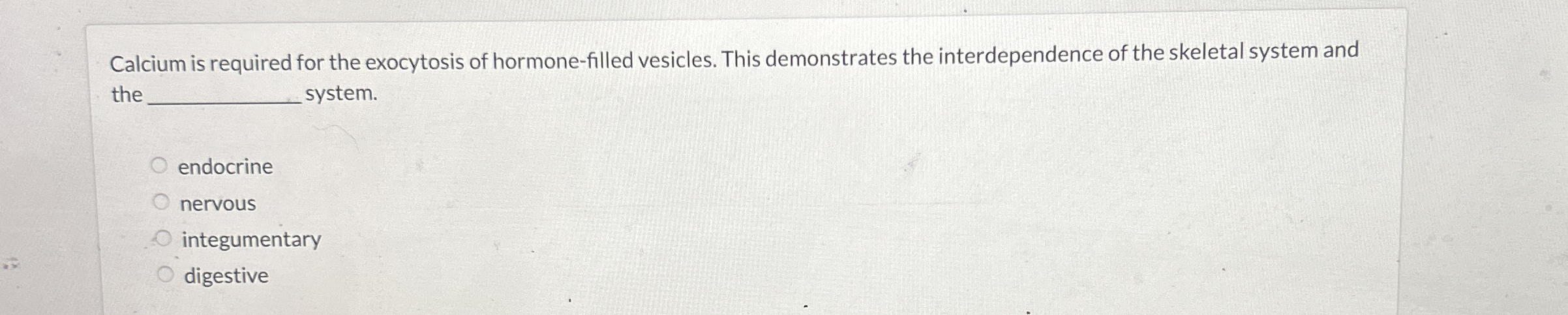 Solved Calcium Is Required For The Exocytosis Of Chegg