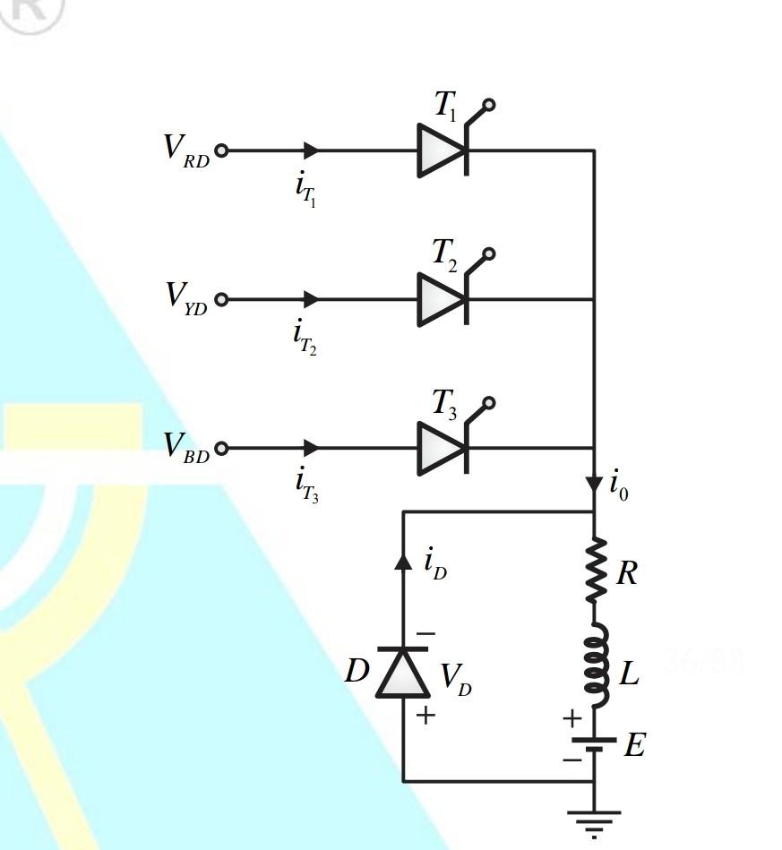 Solved A Three Phase Half Wave Controlled Rectifier Chegg