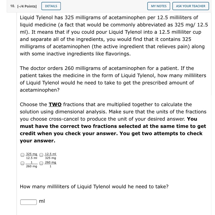 Solved 10 14 Points DETAILS MY NOTES ASK YOUR TEACHER Chegg