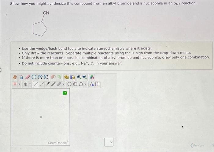 Solved Draw A Structural Formula For The Major Organic Chegg