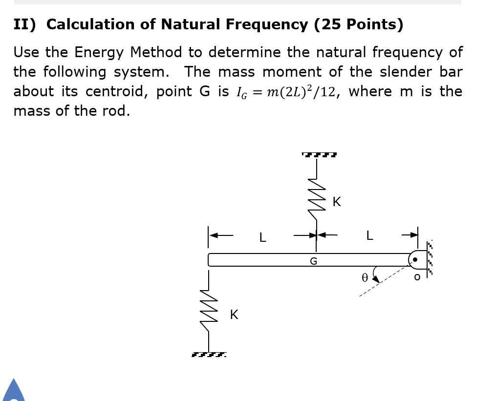 Solved Ii Calculation Of Natural Frequency Points Use Chegg