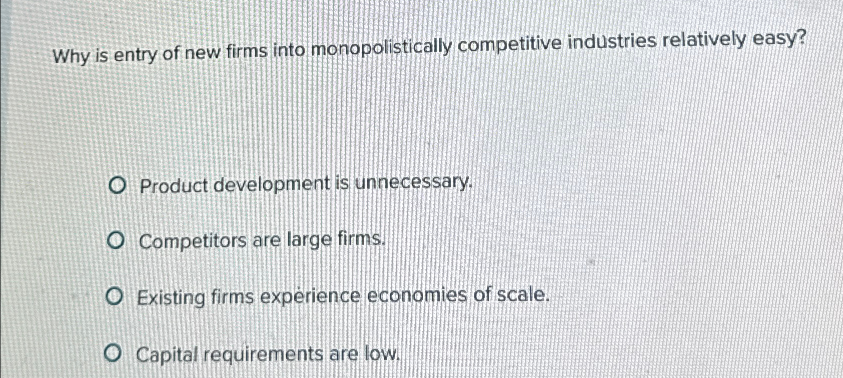 Solved Why Is Entry Of New Firms Into Monopolistically Chegg