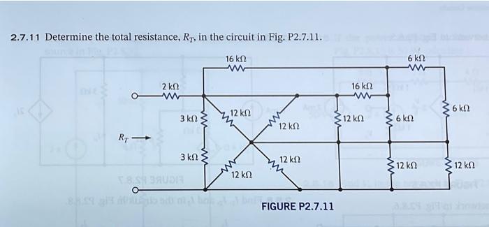 Solved Determine The Total Resistance Rt In The Chegg