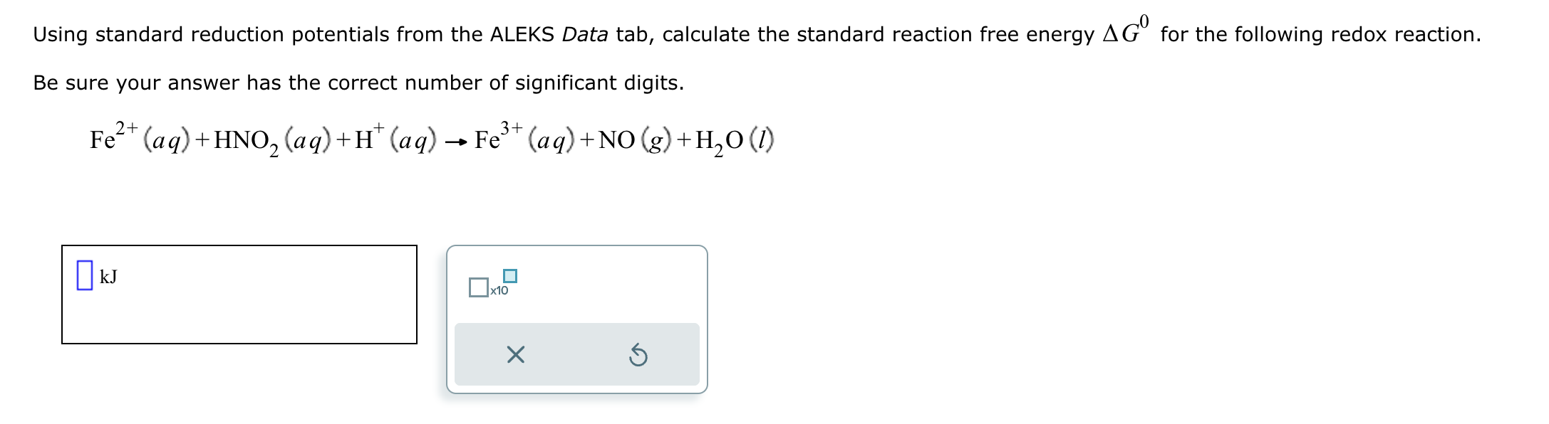 Solved Using Standard Reduction Potentials From The ALEKS Chegg