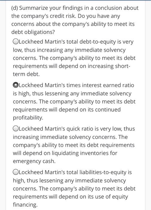 Solved Compute And Interpret Liquidity Solvency And Chegg