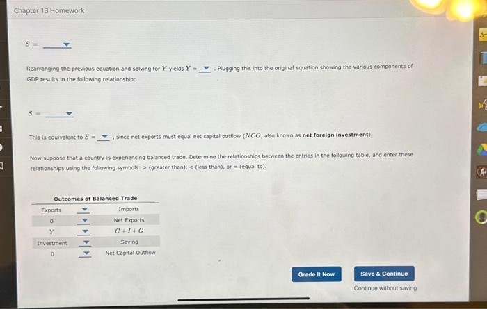 Solved Rearranging The Previous Equation And Solving For Y Chegg