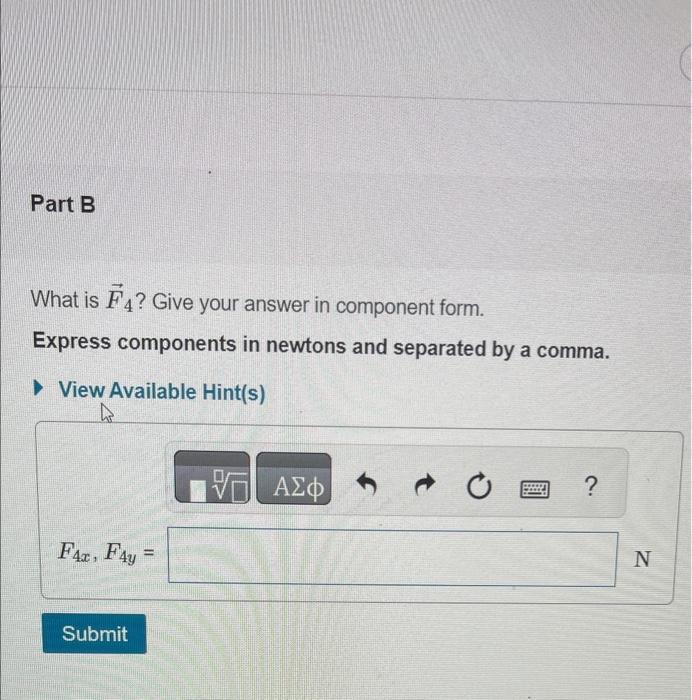 Solved Four Forces Are Exerted On The Object Shown In The Chegg