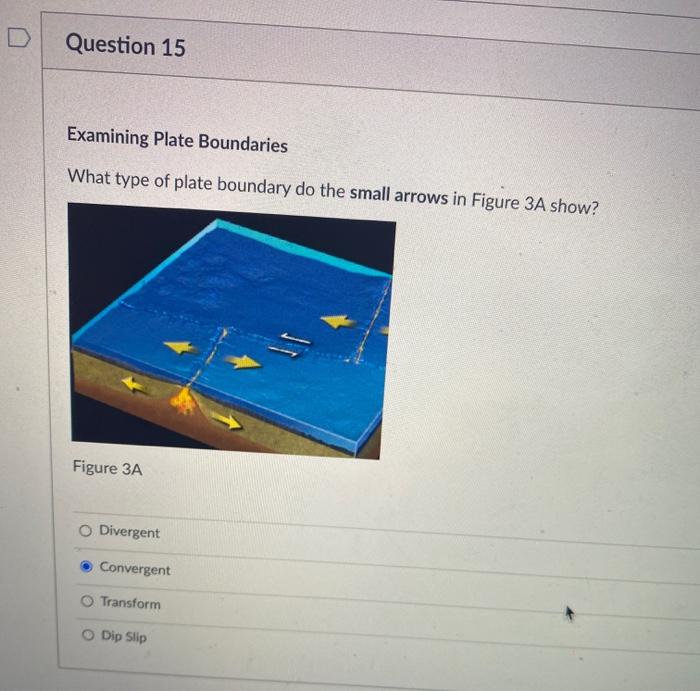 Solved Question 15 Examining Plate Boundaries What Type Of Chegg