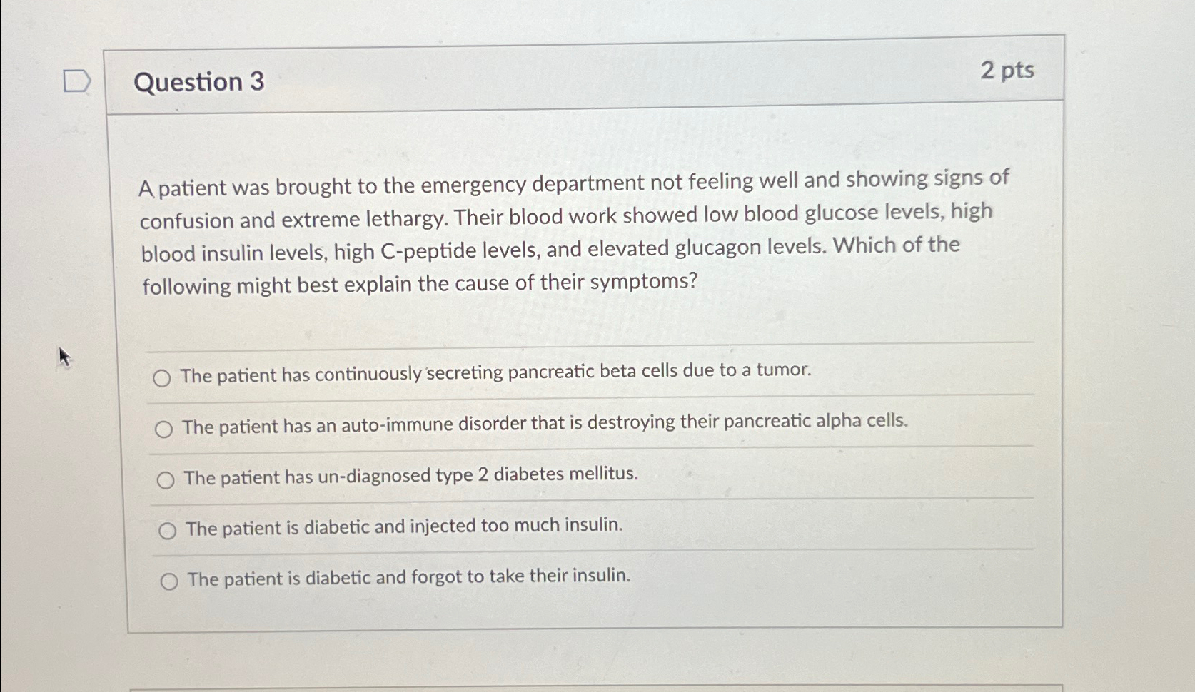 Solved Question 32 PtsA Patient Was Brought To The Chegg