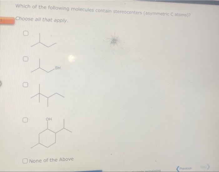 Solved Which Of The Following Compounds Contain Chegg