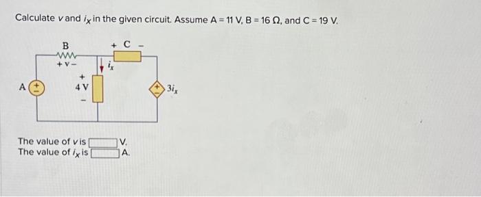 Solved For The Circuit In The Given Figure Use Kvl To Find Chegg