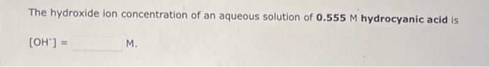 Solved The Ph Of An Aqueous Solution Of M Nitrous Acid Chegg