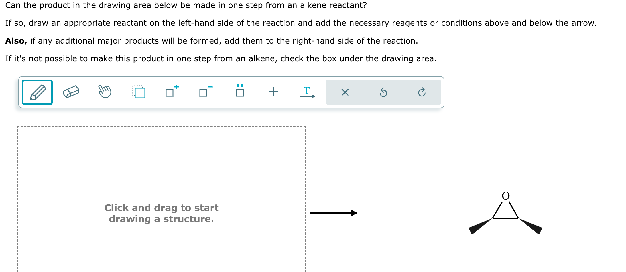 Solved Can The Product In The Drawing Area Below Be Made In Chegg