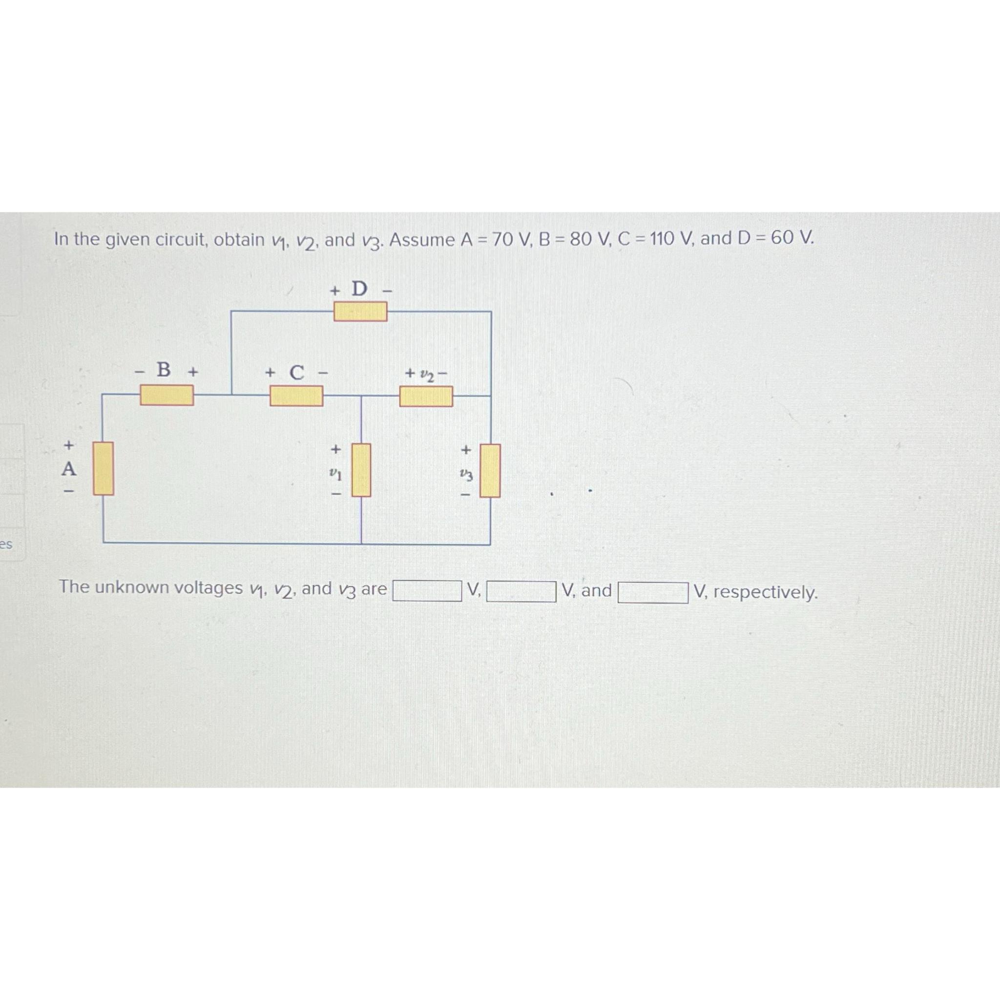 Solved In The Given Circuit Obtain V1 V2 And V3 Assume Chegg