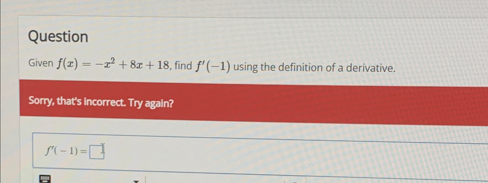 Solved Questiongiven F X X X Find F Using The Chegg