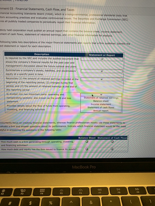 Solved Financial Statements And Reports A Aa D What Chegg