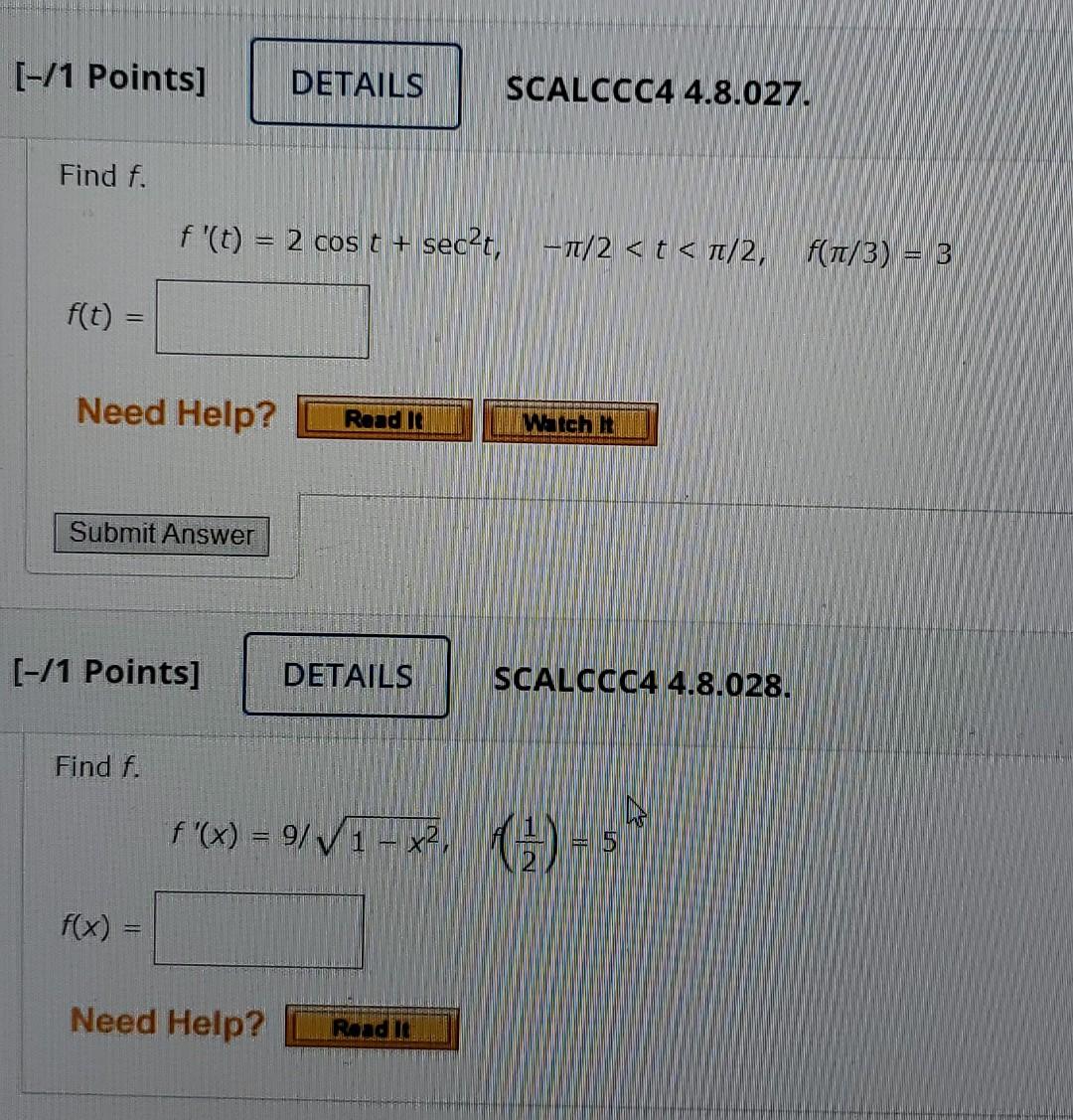 Solved Points Details Scalccc Find F F T Chegg