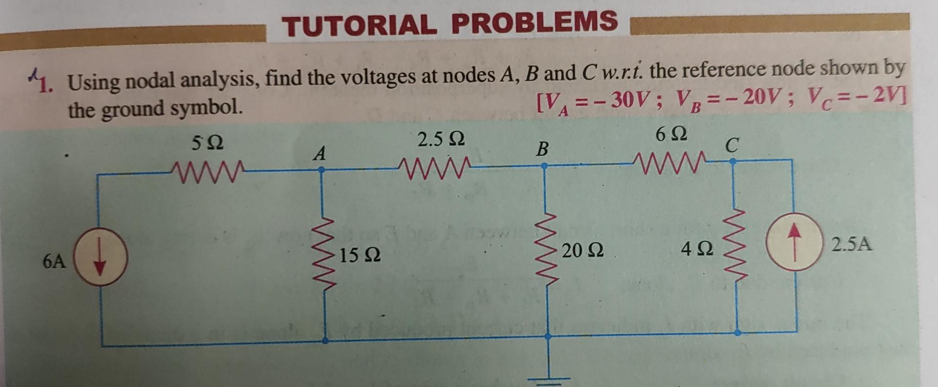 Solved Using Nodal Analysis Find The Voltages At Nodes Chegg