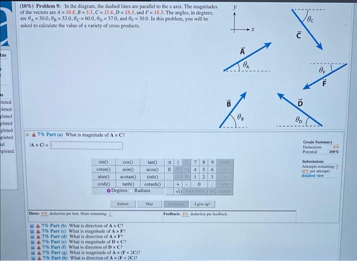 Solved Problem In The Diagram The Dashed Lines Chegg