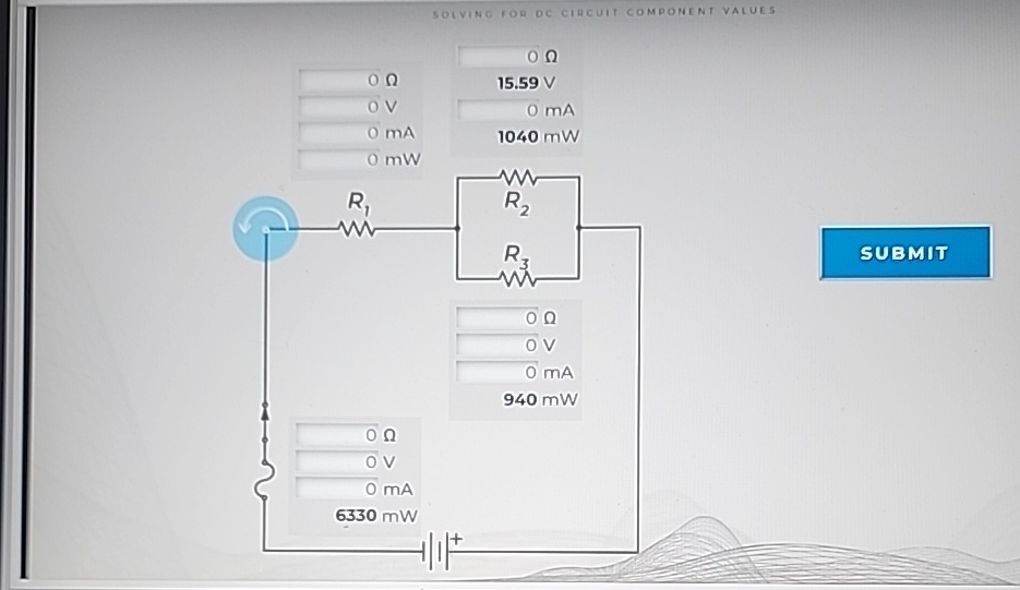 Solved Solving Foh Dc Circuit Component Values Chegg