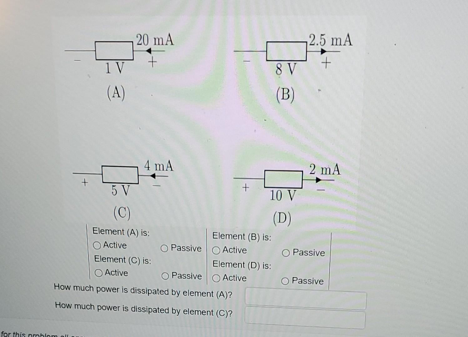 Solved A B C D How Much Power Is Dissipated By Chegg