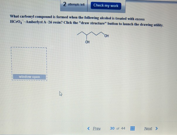 Solved 2 Attempts Len Check My Work What Carbonyl Compound Chegg