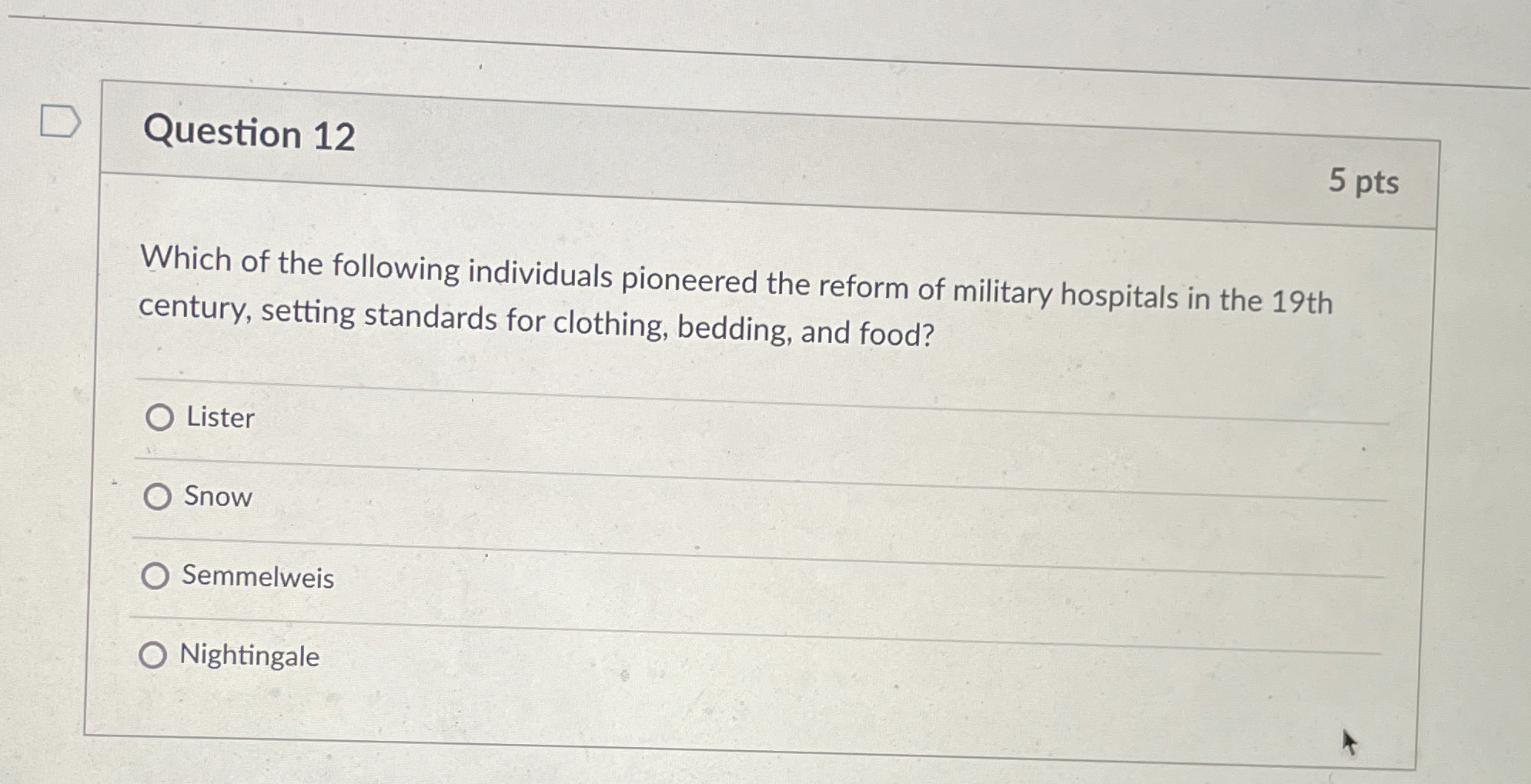 Solved Question Ptswhich Of The Following Individuals Chegg