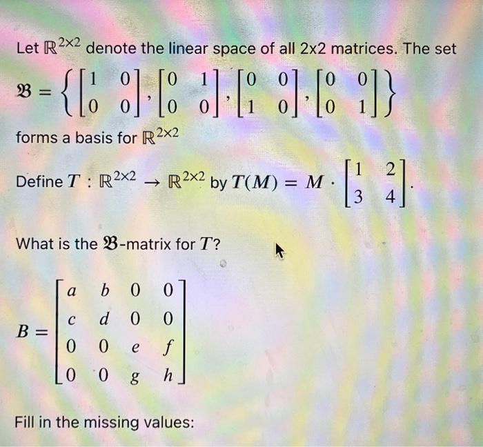 Solved Find The Missing Values For A B C D E F G H Chegg