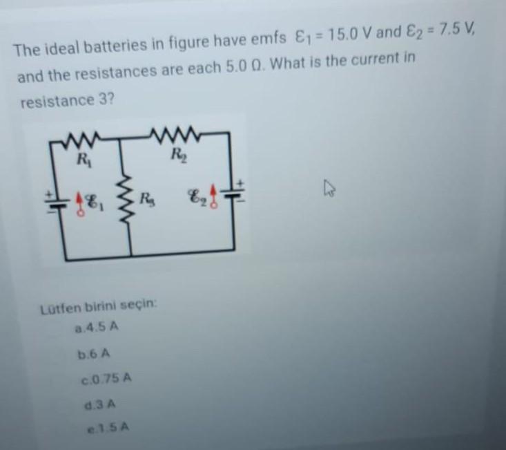 Solved The Ideal Batteries In Figure Have Emfs E V Chegg