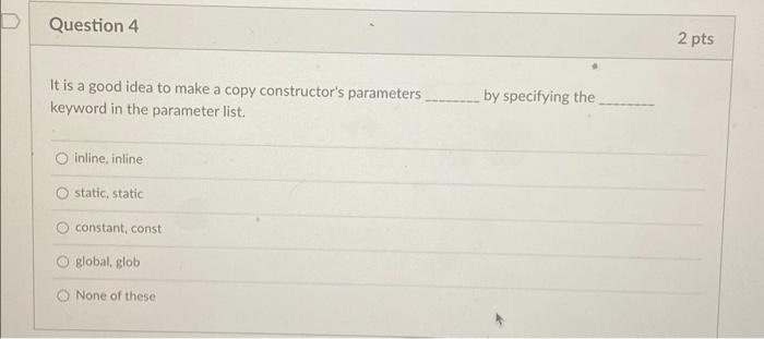 Solved Question Pts It Is A Good Idea To Make A Copy Chegg