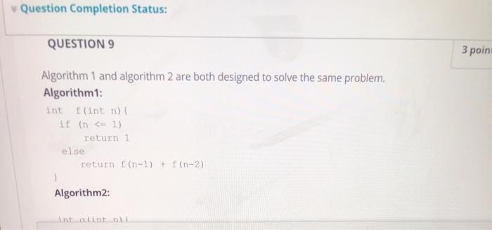 Solved Question Completion Status Question Point Chegg