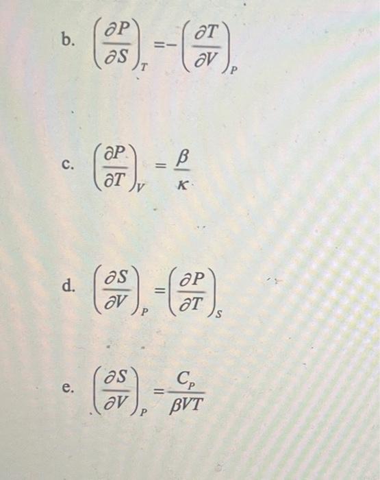 Solved 2 25 Pts Use The Gibbs Equations Maxwell Chegg